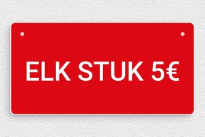 Reclameborder - Gegraveerd PVC - rouge-blanc - holes-only - nl-nl-bord-verkoop-001-1-1756724092551