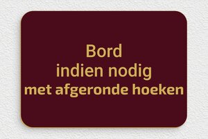 Plaat op Kleur - Gegraveerd PVC - bordeau-or - none - nl-nl-bordeaux-kleur-bord-002-5-1756802131046