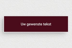 Plaat op Kleur - Gegraveerd PVC - bordeau-blanc - none - nl-nl-bordeaux-kleur-bord-004-1-1756802149922