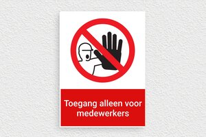 Verbodsborden - Bord 'Geen openbare toegang' - custom - glue - nl-nl-bouwplaats-bord-015-1-1756805624985