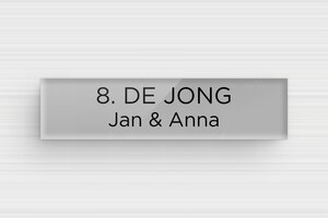 Zelfklevende naamplaat voor brievenbus - Gegraveerd plexiglas - gris-noir - glue - nl-nl-brievenbus-bord-plexi-011-14-1756804170269 Zelfklevende naamplaat voor brievenbus - Gegraveerd plexiglas - gris-noir - glue - nl-nl-brievenbus-bord-plexi-011-14-1756804170269