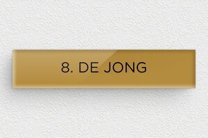 Plexiglas Naamplaat deurbel - Gegraveerd plexiglas - or-fonce-noir - none - nl-nl-brievenbus-bord-plexiglas-001-1-1756803060743