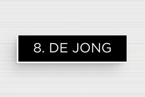 PVC naamplaat voor brievenbus - Gegraveerd PVC - noir-blanc - glue - nl-nl-brievenbus-bordje-pvc-011-28-1756804258369