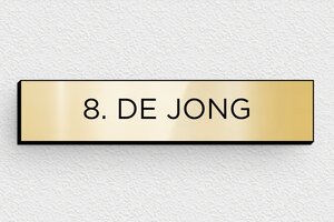 PVC naamplaat voor brievenbus - Gegraveerd PVC - or-brillant-noir - none - nl-nl-brievenbus-bordje-pvc-011-35-1756804281650