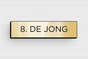 PVC naamplaat voor brievenbus - Gegraveerd PVC - or-brillant-noir - glue - nl-nl-brievenbus-bordje-pvc-011-36-1756804283991