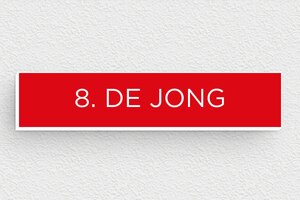 PVC naamplaat voor brievenbus - Gegraveerd PVC - rouge-blanc - none - nl-nl-brievenbus-bordje-pvc-011-43-1756804308643