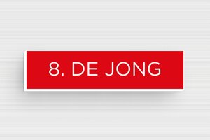 PVC naamplaat voor brievenbus - Gegraveerd PVC - rouge-blanc - glue - nl-nl-brievenbus-bordje-pvc-011-44-1756804311951