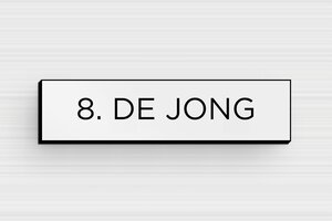 PVC naamplaat voor brievenbus - Gegraveerd PVC - gris-noir - glue - nl-nl-brievenbus-bordje-pvc-011-7-1756804069065