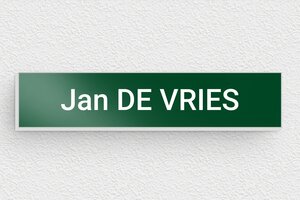 Aluminium Naamplaat deurbel - Bedrukt aluminium  - vert-blanc - none - nl-nl-brievenbus-plaat-alu-001-3-1756810318170