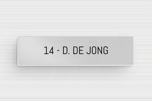 Aluminium Naamplaat deurbel - Bedrukt aluminium  - anodise-noir - glue - nl-nl-brievenbus-plaat-alu-004-2-1756809254337