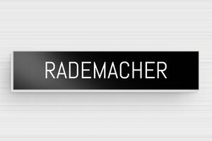 Aluminium Naamplaat deurbel - Bedrukt aluminium  - noir-blanc - glue - nl-nl-brievenbus-plaat-alu-015-12-1756809935572