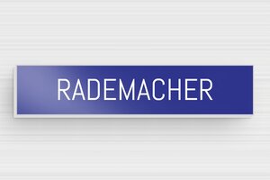 Aluminium Naamplaat deurbel - Bedrukt aluminium  - bleu-blanc - glue - nl-nl-brievenbus-plaat-alu-015-16-1756810129877