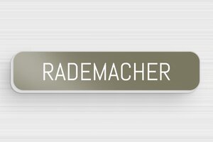 Zelfklevende naamplaat voor brievenbus - Bedrukt aluminium - taupe-blanc - glue - nl-nl-brievenbus-plaat-alu-015-9-1756810065336 Zelfklevende naamplaat voor brievenbus - Bedrukt aluminium - taupe-blanc - glue - nl-nl-brievenbus-plaat-alu-015-9-1756810065336