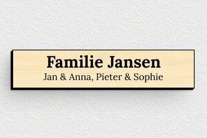 Houten naamplaat voor brievenbus - Gegraveerd PVC - erable-noir - none - nl-nl-brievenbus-plaat-hout-002-1-1756803008870