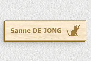 Houten Naamplaat deurbel - Gegraveerd hout - erable - glue - nl-nl-brievenbus-plaat-hout-004-4-1756803055030