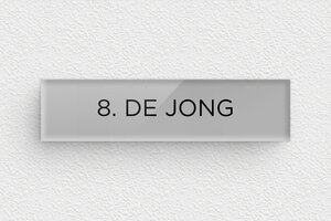 Plexiglas naamplaat voor brievenbus - Gegraveerd plexiglas - gris-noir - none - nl-nl-brievenbus-plaat-plexi-011-12-1756804161506