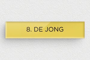 Plexiglas naamplaat voor brievenbus - Gegraveerd plexiglas - or-clair-noir - none - nl-nl-brievenbus-plaat-plexi-011-15-1756804172365