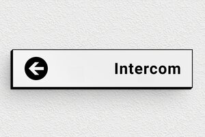 Naamplaat deurbel - Plaatje voor intercom - gris-noir - glue - nl-nl-brievenbus-plaatje-011-1-1756724271126