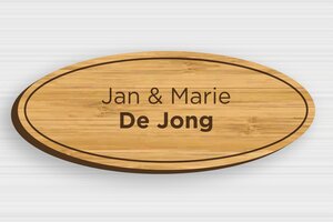 Naamplaat voor brievenbus - Gegraveerd hout - bambou - glue - nl-nl-brievenbus-plaatje-011-2-1756801102110