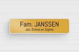 Aluminium naamplaat voor brievenbus - Bedrukt aluminium  - or-blanc - none - nl-nl-brievenbus-plaatje-015-2-1756809736496
