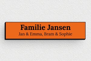 Naamplaat voor brievenbus - Gegraveerd PVC - orange-noir - none - nl-nl-brievenbus-plaatje-017-1-1756801080977