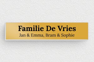 Aluminium Naamplaat deurbel - Bedrukt aluminium  - or-blanc - none - nl-nl-brievenbus-plaatje-alu-002-1-1756809774753
