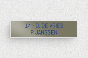 Aluminium Naamplaat deurbel - Bedrukt aluminium  - taupe-blanc - none - nl-nl-brievenbus-plaatje-alu-003-3-1756810027437