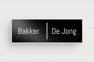 Aluminium Naamplaat deurbel - Bedrukt aluminium  - noir-blanc - none - nl-nl-brievenbus-plaatje-alu-015-11-1756809933070