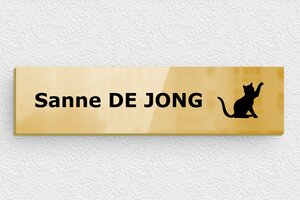 Messing Naamplaat deurbel  - Bedrukte messing - poli-noir - glue - nl-nl-brievenbus-plaatje-messing-004-4-1756808487465