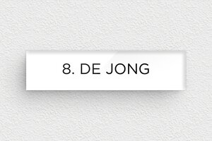 Plexiglas naamplaat voor brievenbus - Gegraveerd plexiglas - blanc-noir - none - nl-nl-brievenbus-plaatje-plexi-011-8-1756804139145