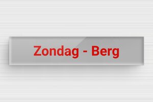 Plexiglas Naamplaat deurbel - Gegraveerd plexiglas - gris-rouge - magnetic - nl-nl-brievenbus-plaatje-plexiglas-001-5-1756803072102