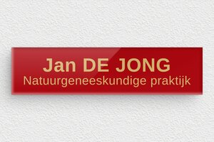 Plexiglas Naamplaat deurbel - Gegraveerd plexiglas - rouge-or - glue - nl-nl-brievenbus-plaatje-plexiglas-005-2-1756803128541