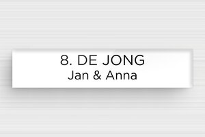 Naamplaat deurbel - Gegraveerd plexiglas - blanc-noir - glue - nl-nl-brievenbus-plaatje-plexiglas-011-9-1756804148503