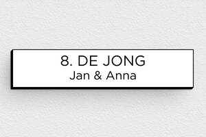 Naamplaat voor brievenbus - Gegraveerd PVC - blanc-noir - none - nl-nl-brievenbus-plaatje-pvc-011-14-1756804091329