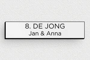 PVC naamplaat voor brievenbus - Gegraveerd PVC - gris-noir - none - nl-nl-brievenbus-plaatje-pvc-011-15-1756804094534