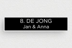 PVC naamplaat voor brievenbus - Gegraveerd PVC - noir-blanc - none - nl-nl-brievenbus-plaatje-pvc-011-29-1756804261338