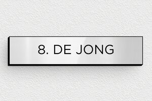 PVC naamplaat voor brievenbus - Gegraveerd PVC - gris-brillant-noir - none - nl-nl-brievenbus-plaatje-pvc-011-31-1756804266717