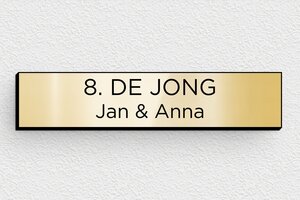 PVC naamplaat voor brievenbus - Gegraveerd PVC - or-brillant-noir - none - nl-nl-brievenbus-plaatje-pvc-011-37-1756804286978