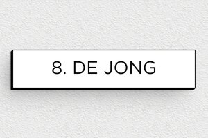 PVC naamplaat voor brievenbus - Gegraveerd PVC - blanc-noir - none - nl-nl-brievenbus-plaatje-pvc-011-39-1756804292440