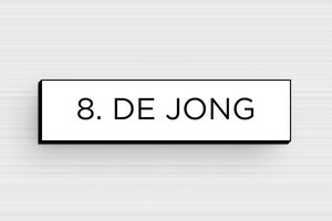 PVC naamplaat voor brievenbus - Gegraveerd PVC - blanc-noir - glue - nl-nl-brievenbus-plaatje-pvc-011-40-1756804294982
