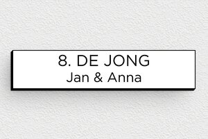 PVC naamplaat voor brievenbus - Gegraveerd PVC - blanc-noir - none - nl-nl-brievenbus-plaatje-pvc-011-41-1756804300103