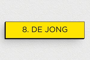 PVC naamplaat voor brievenbus - Gegraveerd PVC - jaune-noir - none - nl-nl-brievenbus-plaatje-pvc-011-47-1756804321274