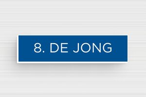 PVC naamplaat voor brievenbus - Gegraveerd PVC - bleu-blanc - glue - nl-nl-brievenbus-plaatje-pvc-011-52-1756804338833