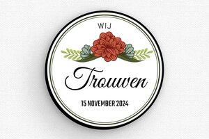 Badges met Magneet - Badge Bedrukt PVC - gris-noir - badge - nl-nl-bruiloft-bord-006-3-1756807180971