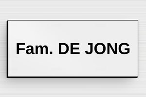 PVC naamplaat voor brievenbus - Gegraveerd PVC - gris-noir - glue - nl-nl-deur-bord-001-3-1756804813136