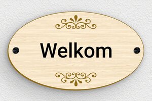 Welkomstborden - Ovaal Welkomstbord - erable - screws-caps - nl-nl-deur-bord-004-2-1756796214236