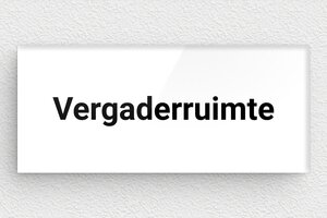 Bedrijf Naamborden Kantoordeur - Deurbord Vergaderruimte - blanc-noir - glue - nl-nl-deur-bord-009-1-1756723986857