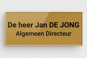 Bedrijf Naamborden Kantoordeur - Gegraveerd plexiglas - or-fonce-noir - glue - nl-nl-deur-bord-011-1-1756724044748
