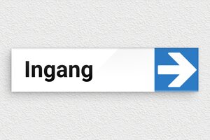 Bedrijf Naamborden Kantoordeur - Bord 'Ingang rechts' - custom - glue - nl-nl-deur-bord-ingang-001-1-1756724028605