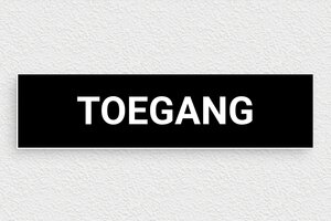 Naambordje voordeur - Toegangsbord - noir-blanc - glue - nl-nl-deur-bord-toegang-008-1-1756724015002